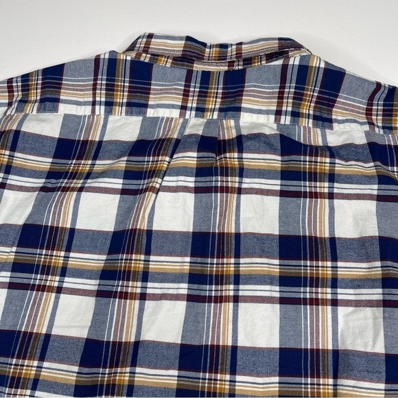 Old Navy Shirt Button Plaid Oxford Cotton Slim Fit Gorp Outdoor Hiking Western - Picture 5 of 11